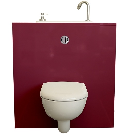 Geberit wall-hung toilet with WiCi Next sink - Opera